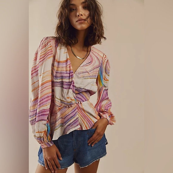 Rococo Sand Blouse Eira Top women’s size XS - Picture 3 of 8